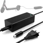 Mezelon E Scooter Ladegerät, Ladekabel 42V 2A für Ninebot F20 F30 F40 ES1 ES2 ES3 ES4 G30, Xiaomi M365, Pro, Pro 2, Mi 3, Mi 4, 5 Elite,1s, 36V Elektro Scooter Schnellaufladen für Xiaomi und Ninebot