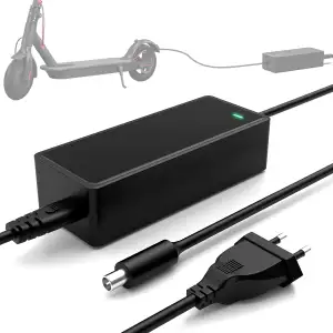 Mezelon E Scooter Ladegerät, Ladekabel 42V 2A für Ninebot F20 F30 F40 ES1 ES2 ES