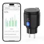 EIGHTREE WLAN Steckdose Outdoor, Zeitschaltuhr Aussenbereich mit Strommessung IP44 Wasserdicht, S...