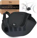 HiLo sports E-Bike Motor Schutzhülle - [Für alle Mittelmotoren] - Passend für Bosch, Shimano, Brose, Yamaha - Fahrrad Transportschutz bei Regen, Spritzwasser & Schmutz -Neopren Fahrradschutz (Neopren)