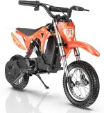 MileRocket 1 Kinder-Elektromotorrad für 4–10 Jahre, 8/12/25 km/h Geschwindigkeitsregelung, 36V 4Ah Akku, 20 km Reichweite, Pocketbike mit Doppelaufhängungg