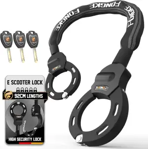 FONGKE E Scooter Schloss, Handschellenschloss, Fahrradschloss Hohe Sicherheit, D