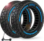 BANGTING 2PCS 60/70-6.5 E Scooter Reifen Tubeless - 10x2.50-6.5 Pannensichere Vollgummireifen, 10x2.50 Vollgummi Geländereifen für Ninebot G30/G30D/G30E/G30LP/G30D 2 und Xiaomi 5/5 Pro/5 Max (Blau)