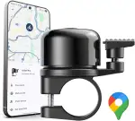 AirBell Pro für Android - Fahrradklingel mit integriertem Tracker, kompatibel mit Google Mein Gerät Finden Netzwerk (22.2mm Standard Lenker)