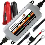 MOTOPOWER MP00205B 12V 1000mA Automatisches Ladegerät für Auto, Motorrad und mehr
