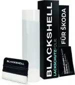 Blackshell® Ladekantenschutz Folie passend für Škoda Kamiq | Typ NW4 | ab 2019 Transparent - passgenauer Stoßstangenschutz inkl. Set für Folierung
