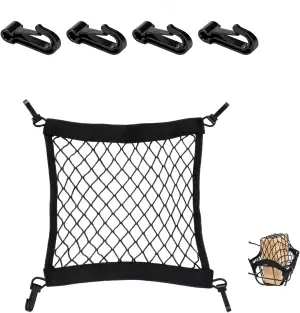 Gepäcknetz für E-Scooter & E-Bikes – 30x30 cm Aufbewahrungsnetz mit Gummizug für
