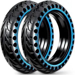 2 Stück E-Scooter Vollgummireifen 50/75-6.1 (8 1/2 x2) Tubeless, Kompatibel mit 