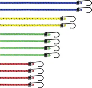 PRETEX Spanngurte mit Haken, 12-teiliges Set – mit Haken in 4 Längen – strapazie
