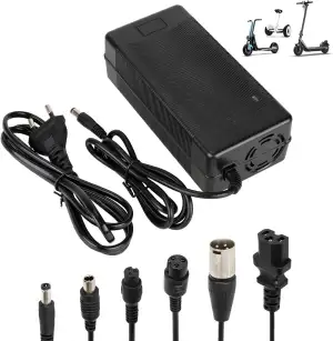 Ladegeräte für Scooter，54,6V 2A E Scooter Ladegeräte，48V Elektroroller Universal Lithium Batterie...