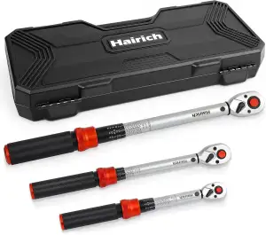 Hairich Drehmomentschlüssel Set 3‑teilig | 1/4″ + 3/8″ + 1/2″ | 3‑25 Nm, 5‑60 Nm