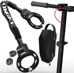 E Scooter Schloss | 8mm Dicke Kettenschloss | Handschellenschloss | Fahrradschloss | Hochsicherheits Schlösser Inklusive Aufbewahrungstasche | Schloss für E Scooter, E-Bike, Motorrad