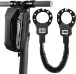 E Scooter Schloss mit Zahlencode, Zahlenschloss für E Scooter, 6mm-Kettenglied Handschellenschloss, 93cm Hochsicherheits-Schlösser, mit 3L Wasserdichte Tasch, für E Scooter/Fahrräder/E-Bike/Motorrad
