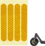 Reflektoren Aufkleber für Ninebot Max G30 - 4 Stk Reflektierende Aufkleber, Hochreflektierendes PVC-Material, Wasserdicht, E Scooter Zubehör