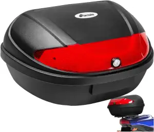 Tectake Top Case Universal XXL für Motorrad, Scooter, Quad, Buggy, Mofa, mit Befestigungsset und ...