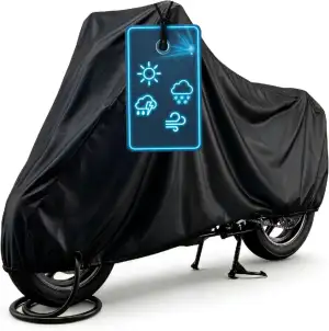 Motorrad Abdeckplane All Weather S, 100% wasserdichte Outdoor Motorrad Plane, Ve
