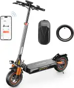 E Scooter mit Straßenzulassung und Blinker, 10 Zoll Offroad E Roller 60-70KM Reichweite, 4-Gang-Drehzahlregelung, 48V Faltbarer Elektroscooter für Erwachsene 150kg tragkraft - mit Ersatz Schlauch