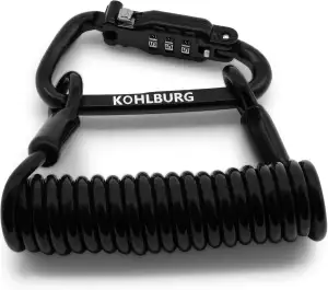 KOHLBURG 5mm starkes & kleines Zahlenschloss für die Tasche - sicheres Kabelschl