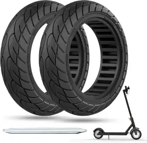 OUXI 10x2,125 Scooter-Reifen, 10 Zoll Vollgummireifen, schlauchlos, vorne oder h