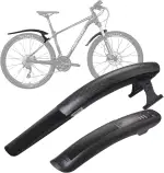 SUNFATT Fahrrad Schutzblech Mountainbike [NUR 24-29 Zoll | Nicht für V-Brakes] – Bohrungsfreie Mo...