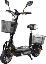 Rolektro E-Joy 20 Faltbarer Elektromoped - 20 km/h E-Moped mit Sitz 500W E-Mofa für Erwachsene EU-Zulassung