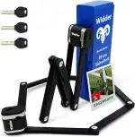 Widder Extrem sicheres Faltschloss Fahrrad [Titan-Stahl Level 15] - Fahrradschloss hohe Sicherheit 99cm lang mit Schlüssel [3x] & Halterung - Gliederschloss als E Bike Lock Scooter Schloss & Fahrrad