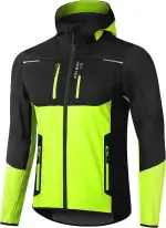 INBIKE Fahrradjacke Herren Wasserdicht Softshelljacke Übergangsjacke Winter Radjacke Laufjacke Fu...