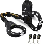 E Scooter Schloss, Handschellenschloss für E Scooter, 8mm Dicke Kettenschloss für Xiaomi Scooter/Ninbot Scooter, Ideal für Elektroscooter und Fahrrad