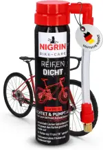 NIGRIN Fahrrad Reifendicht, sofortige Pannenhilfe, geeignet für alle gängingen Ventile, 75 ml