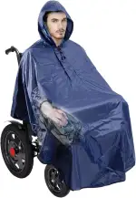 Rollstuhl Poncho,Wasserdichter Rollstuhl Regencape,Regenponcho für Rollstühle,Regencape Poncho Fü...