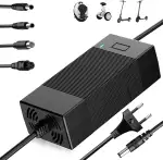 42V 3A Ladegerät für Scooter mit Lüfter, für 36V Batterie, Hoverboard Ladekabel mit 4 Anschlüssen, E Scooter Ladegerät - Kompatibel mit Ninebot, Xiaomi M365, M365 Pro, Pro2, Mi 3 und Mehr