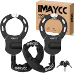 IMAYCC E Scooter Schloss, Schloss für E Scooter, Diebstahlschutz Handschellenschloss, Hohe Sicherheit Fahrradschloss für den E Scooter, Roller, Segway, Ninebot, Xiaomi, NIU und Rollerschloss.