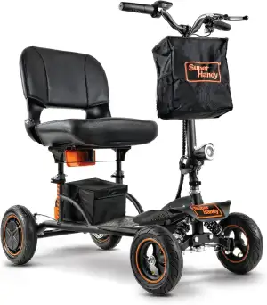SuperHandy Explorer Mobilitätsroller – 4-Rad, 500W bürstenloser Motor, 48V Batte