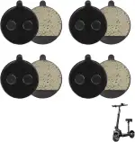4 Paar E Scooter Bremsbeläge für Segway Ninebot F20 F25 F30, für SoFlow SO4 Pro Serie, Ersatz Bremsscheibenbeläge geräuschlos langlebig, Bremsklötze für Scooter Roller E-Bike, einfache Montage