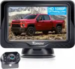 Rückfahrkamera Leicht Einzurichten Plug-Play: Farbe Klares Bild Nachtsicht DIY-Leitfäden HD 1080P Keine Verzögerung Auto Rückfahrkamera mit 4.3" LCD Monitor IP69 Wasserdicht für LKW/SUV Tomoia T1