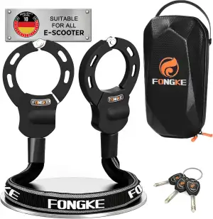 FONGKE E Scooter Schloss mit Tasche, Handschellenschloss, Schloss für E Scooter, Fahrradschloss H...