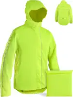 Fahrradjacke Herren & Damen – Wasserdicht & Atmungsaktiv – Reflektierende Regenjacke mit Kapuze &...
