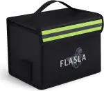 FLASLD Feuerfeste, explosionssichere Lipo Tasche – 22 x 17 x 15 cm mit exklusivem Ladeanschluss – reflektierend, um bei Nacht schnell zu Finden