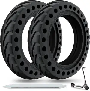 OUXI 8,5 Zoll E Scooter Solid Reifen, 8 1/2 Vollgummireifen,50/75-6.1 Schlauchlo