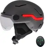 T'nB - Vizion Fahrrad- und E-Scooter-Helm für Damen und Herren, vernetzte LEDs, ferngesteuerte Bl...
