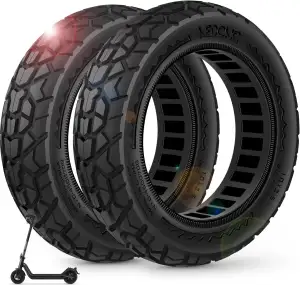 BANGTING 2PCS 60/70-6.5 E Scooter Reifen Tubeless - 10x2.50-6.5 Pannensichere Vollgummireifen, 10...
