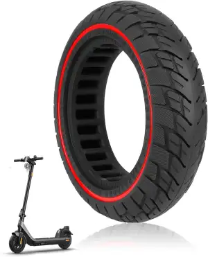 10 Zoll E Scooter Solid Reifen，10×2.5 Zoll Vollgummireifen E Scooter für Ninebot