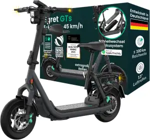 Egret GTs Bis 45 km/h mit Sitz -bis 150Kg & 100Km Reichweite - Klappbar - Schnel