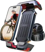 Pnitri Handyhalterung Fahrrad, Fahrrad Handyhalterung Lenker - [Verbessertes Installation], E Sco...