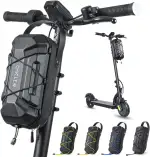 CHICLEW 3L Große Kapazität Scooter Tasche, Schnellverschluss Wasserdichte E Roller Tasche Tragbare Tasches E Scooter mit Mehrfarbigen Kordelzügen, Lenkertasche Escooter für Xiaomi Mijia Sedway Ninebot