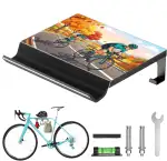 UNSTINCER Fahrrad Wandhalterung bis 30kg Tragfähigkeit, Metall Fahrradhalterung Wand für Rennrad eBike Gravelbike Mountainbike MTB, platzsparende Wandmontage für Garage Keller Wohnung(Familie)