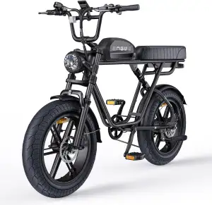 ENGWE M1 Elektrofahrrad, 15.6/28.6Ah Wechselakku, bis zu 170 km Reichweite, Bremslichter und Blinker, hydraulische Bremsen und Vollfederung – Elektromotorrad