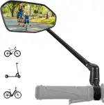 REEZER Fahrradspiegel RS3 links mit extra großer Spiegelfläche - 360° verstellbarer Fahrrad Spieg...