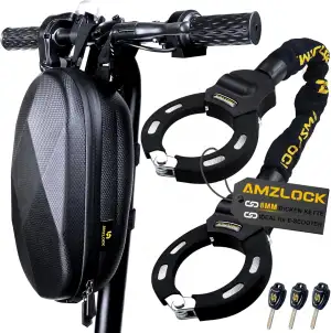 E Scooter Schloss, 8 mm Dicke Kettenschloss für E Scooter, Handschellenschloss m