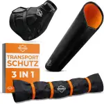 E-Bike Transportschutz Set 3-teilig für Motor, Akku und Lenker I wasserabweisende Schutzhüllen für Fahrradträger I E Bike Schutzhülle zB. für Bosch, Shimano, Yamaha Ebike I Wheeloo